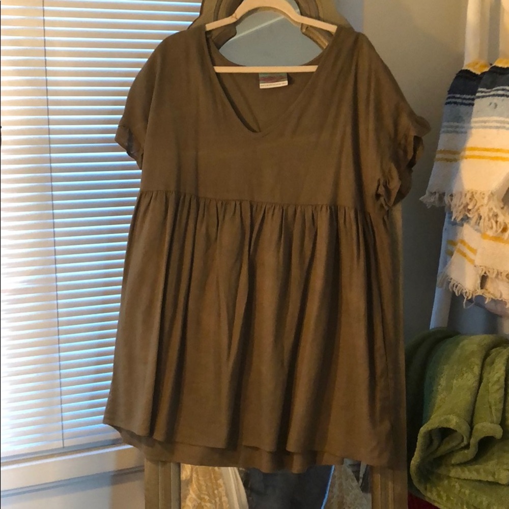 green UO tunic/dress • large